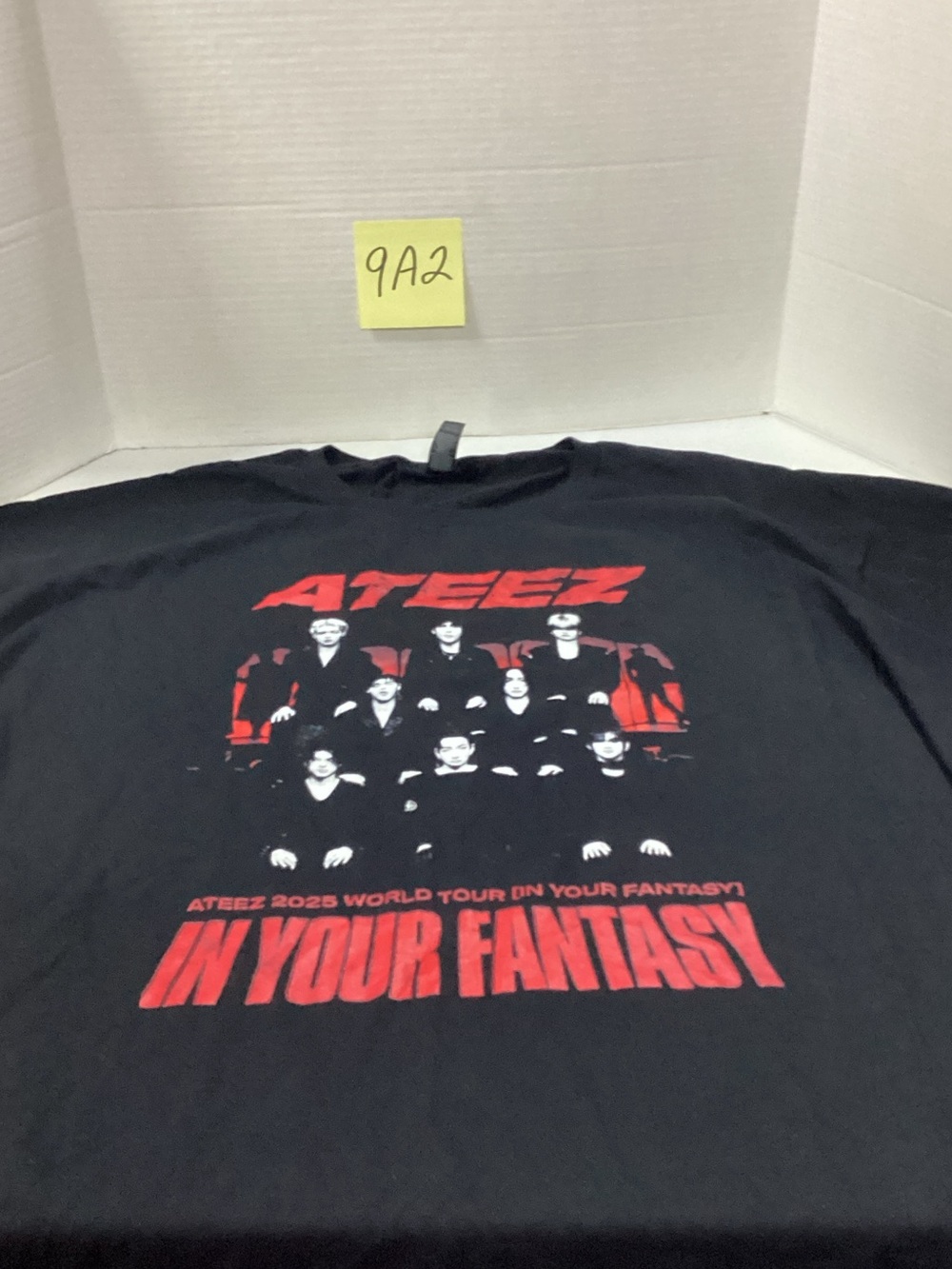 Gildan Black Tee with Red ATEEZ Tour Graphic